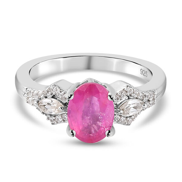 Premium Ilakaka Rosa Saphir und Zirkon-Ring - 2,24 ct.
