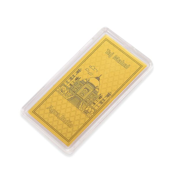 Ein Hauch von Luxus- 999er Goldplatte Taj Mahal image number 3