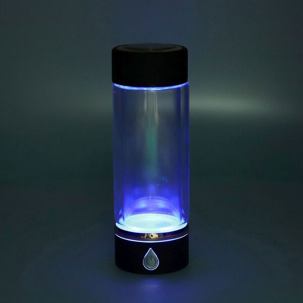 Hydrogener Wasserstoff Wassergenerator 380ml, 7x21cm, Schwarz image number 2