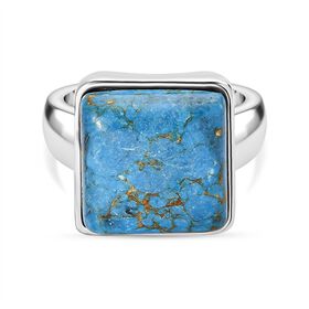 EverTrue blauer Türkis Ring - 11,93 ct.