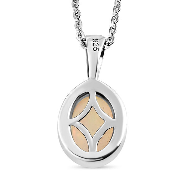 Nat&uuml;rlicher, &auml;thiopischer Opal-Anh&auml;nger mit Kette, 50 cm - 1,33 ct. image number 5