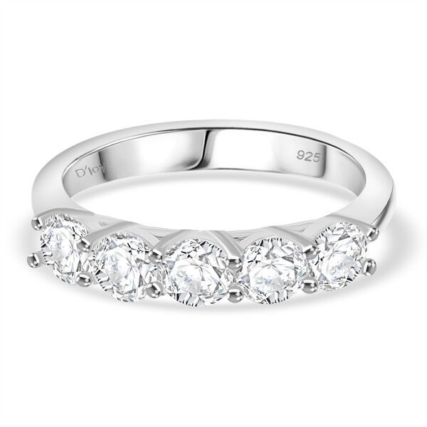 RADIANTA GRA zertifiziert Moissanit (D-VVS) Ring 925 Silber rhodiniert (Größe 17.00) ca. 1.15 ct image number 0