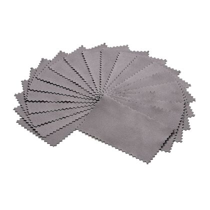 20 St&uuml;ck Anti-Anlauf-Silberpoliert&uuml;cher, beidseitig verwendbar, Gr&ouml;&szlig;e: 6,8x10,8 cm, grau