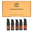 SQIN Botanicals - Discovery Set - Kumkumadi: Gesichts&ouml;l, Nachtgel, Gesichtscreme, Gesichtsserum, Cold Cream, je 5ml (gesamt 25ml)