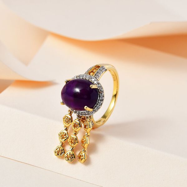 GP Trionfo Kollektion - afrikanischer Amethyst, Citrin und Multi-Edelstein-Ring - 6,66 ct. image number 2