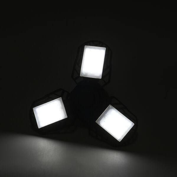 Wasserdichte, einstellbare 3 Blatt Solarleuchte, Gr&ouml;&szlig;e 13 x13x12 cm, Schwarz image number 1