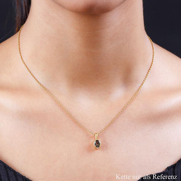 AA nat&uuml;rlicher goldener Tansanit-Anh&auml;nger - 0,88 ct. image number 2