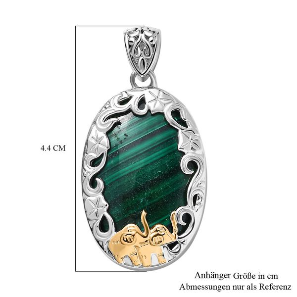 AAA Malachit Anh&auml;nger - 50,67 ct. image number 6
