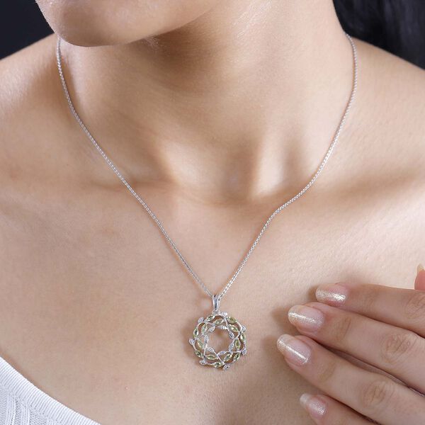 Peridot Anhänger - 1,09 ct. image number 2