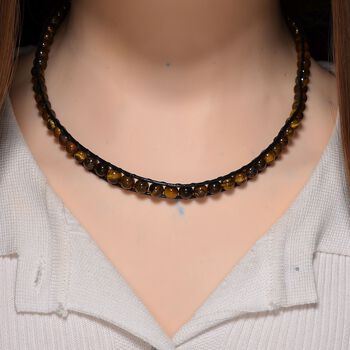 Flexible gelbe Tigerauge Halskette - 80 ct.