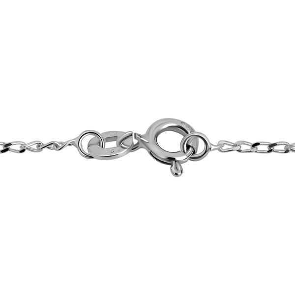 Lange Kandare Gliederkette mit Silber D. Schliff, ca. 45 cm, 925 Silber image number 3