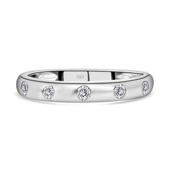 Diamant-Ring, zertifiziert I1 G-H, 585 Wei&szlig;gold (Gr&ouml;&szlig;e 17.00) ca. 0.33 ct