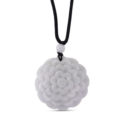 EXTREM SELTEN Nat&uuml;rliche Wei&szlig;e Jade Halskette, Flexibles (ca. 70 cm) ca. 70.00 ct