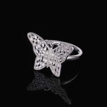 Diamant-Ring mit Schmetterling-Design - 0,33 ct.