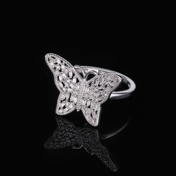 Diamant-Ring mit Schmetterling-Design - 0,33 ct. image number 2