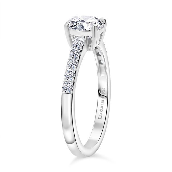 LUXURIANT SI Labor Diamant Ring, 925 Silber rhodiniert - 1,25 ct. image number 4