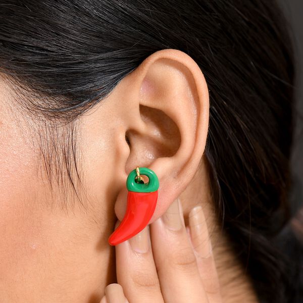 Kanchanaburi Blauer Saphir Ohrringe 925 Silber 750 Gelbgold Vermeil image number 3