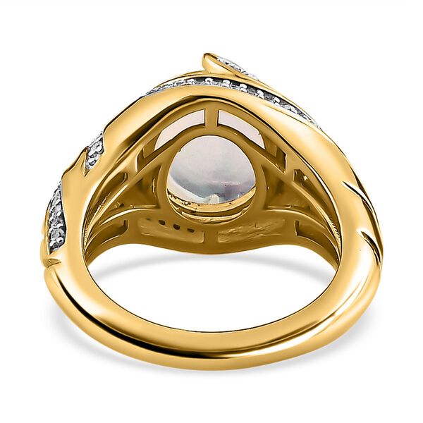 Natürlicher, äthiopischer Welo Opal und Zirkon-Ring - 2,67 ct. image number 5