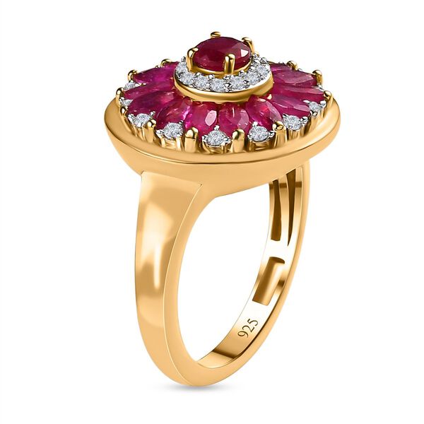 Afrikanischer Rubin und Zirkon-Ring - 2,38 ct. image number 5