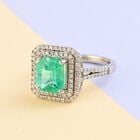 RHAPSODY AAAA kolumbianischer Smaragd und weißer Diamant-Ring, VS E-F, 950 Platin  ca. 2,90 ct image number 1