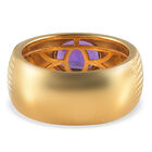 Afrikanischer Amethyst Ring Messing vergoldet  ca. 1,16 ct image number 5