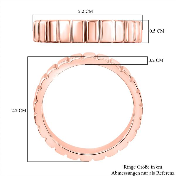 925 Silber 750 Roségold VermeiRing (Größe 18.00) ca. 4,95g image number 7