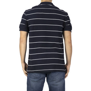 NAUTICA: Poloshirt mit aufgesticktem Logo, Dunkelblau&nbsp;