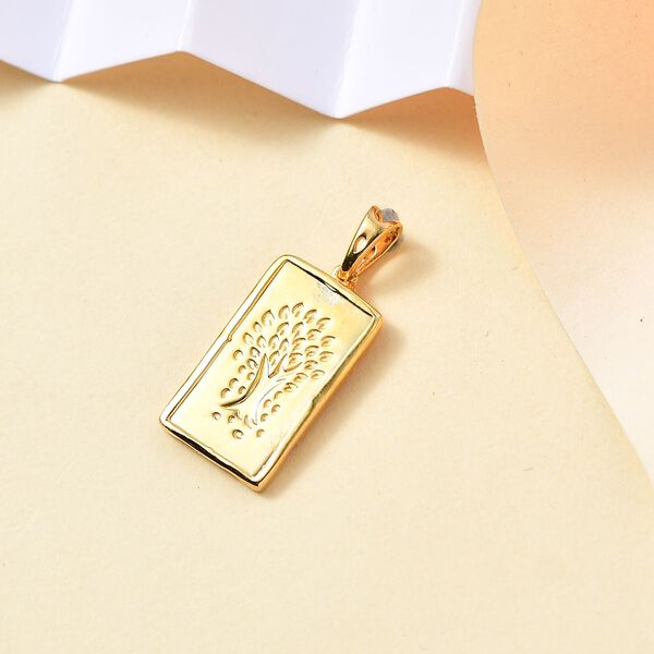 Barren Anh&auml;nger, 925 Silber 750 vergoldet image number 2