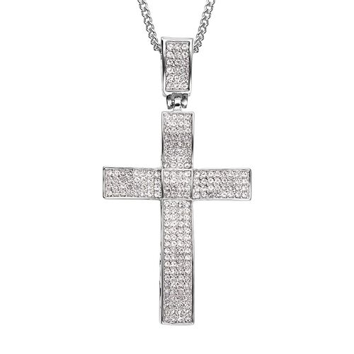 Weißer Kristall-Anhänger mit Kette - 10 ct. image number 0