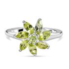 Peridot Ring 925 Silber (Größe 16.00) ca. 1,17 ct image number 0