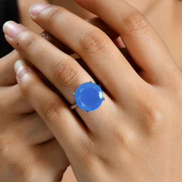 Blauer Onyx Ring - 7,67 ct. image number 2