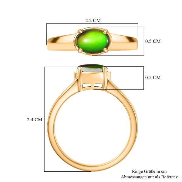 D'Joy Ammolit Ring, 925 Silber vergoldet - 0,87 ct. image number 6