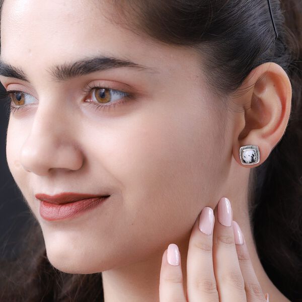 Weiße Büffel-Ohrstecker - 4,68 ct. image number 3