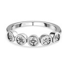 Weißer Diamant-Ring, 925 Silber platiniert (Größe 19.00) ca. 0.05 ct image number 0