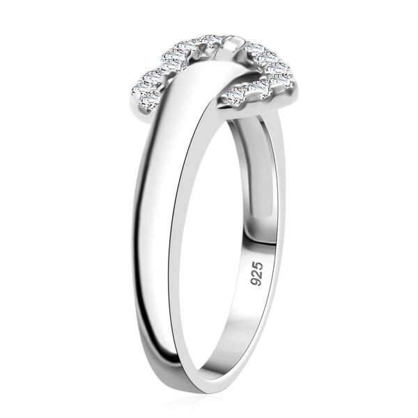 LUSTRO STELLA weißer Zirkonia Herzring image number 4