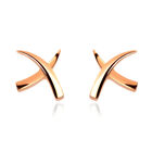 Rachel Galley Kollektion - Molto Kiss Ohrstecker, 925 Silber Roségold Vermeil, ca. 0,65g