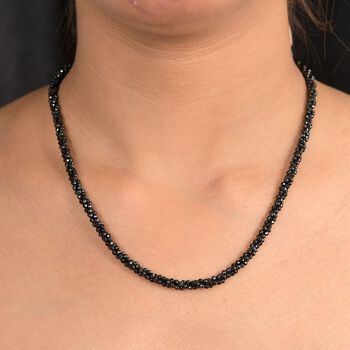 D'Joy schwarze Spinell 45cm Halskette - 80 ct.