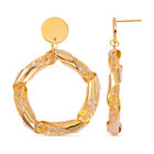 Weißer Kristall Ohrringe Reines Messing