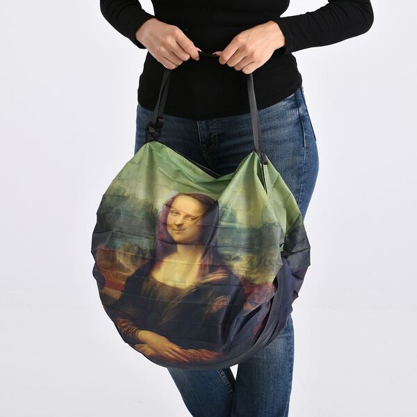 Shopper Tasche mit Mona-Lisa Leonardo Design, 40x30x12cm, Leonardo image number 4