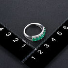 AAA Kagem sambischer Smaragd und Zirkon-Ring in Silber image number 2