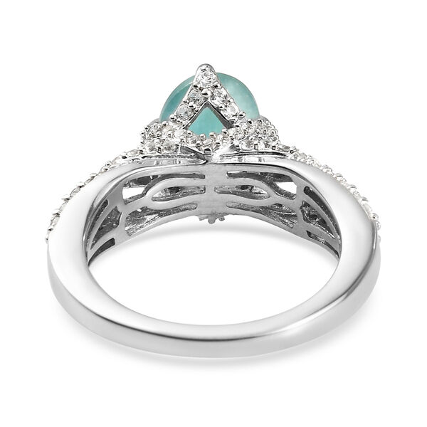 Grandidierit und Zirkon Ring 925 Silber platiniert  ca. 2,75 ct image number 7