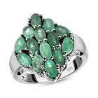 Kagem sambischer Smaragd-Ring, 925 Silber platiniert  ca. 3,29 ct image number 2