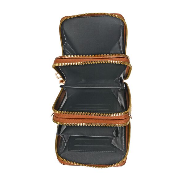 Elegante Umhängetasche mit RFID-Schutz, Bronze image number 8