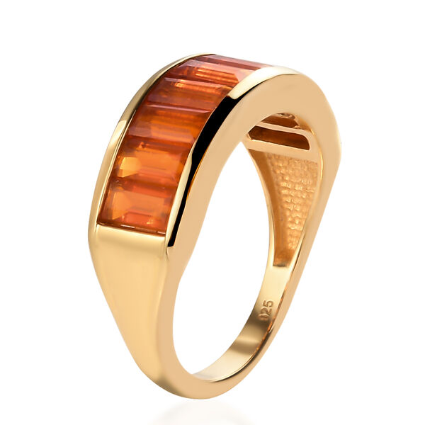 Purpurroter Feueropal-Ring, 925 Silber Gelbgold Vermeil  ca. 1,45 ct image number 5