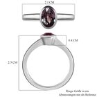 Grauer Spinell Solitär Ring 925 Silber platiniert  ca. 0,87 ct image number 7