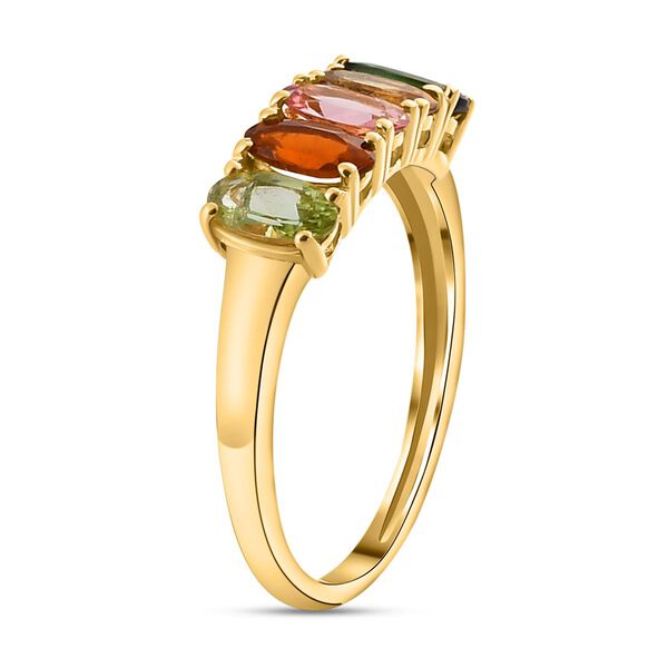 Natürlicher Mehrfach-Turmalin-Ring - 1,12 ct. image number 5