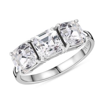 J Francis gefertigt mit SWAROVSKI- Wei&szlig;er Swarovski Kristall Ring