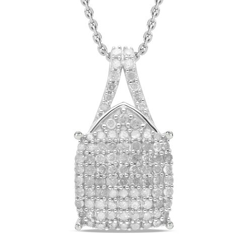 Diamant Anhänger mit 45cm Kette - 0,50 ct. image number 0