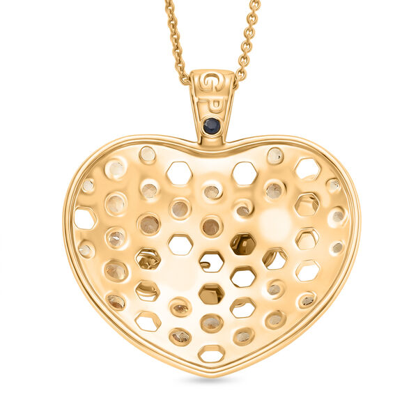 GP - Citrin Schmuckset ca. 50 cm 925 Silber 750 Gelbgold Vermeil ca. 0,90 ct. image number 5