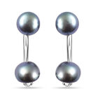 Süßwasser Pfau Perlen-Ohrringe, 925 Silber rhodiniert image number 0